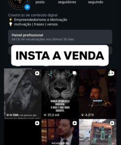 INSTA MOTIVAÇÃO A VENDA com 416K de Seguidores
