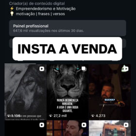 INSTA MOTIVAÇÃO A VENDA com 416K de Seguidores