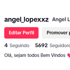 Conta do TIKTOK - 5K de Seguidores