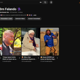 Canal "Brn Falando " 970 inscritos"