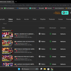 CANAL NOTÍCIAS DO FLAMENGO COM MAIS DE 7 MIL INSCRITOS SUPER ENGAJADO!