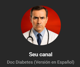 Canal Saúde Diabetes Espanhol Monetizado 2,5 mil inscritos