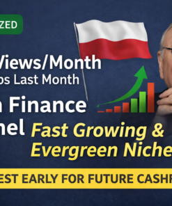 Monetized Polish Finance Channel – Fast Growth – 56K Views/Month – Charlie Munger Niche