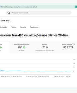 CANAL DARK DE LONGEVIDADE MONETIZADO 6,73 mil inscritos