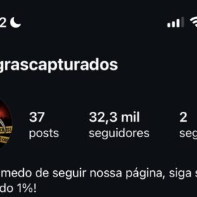 Perfil Engajadíssimo, perfeito para subir. 33,3 mil seguidores