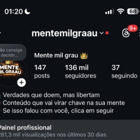 Conta de motivação viral 136 mil seguidores