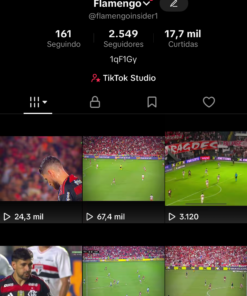 Tiktok viral nicho futebol 2.5k seguidores (não disponível Tiktok shop)