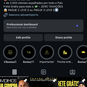 Perfil de loja de artigos esportivos / + de 57k seguidores / Nicho esportes