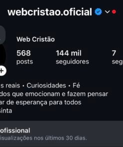 Insta com 144 mil inscritos e milhões em engajamento. Perfil que não para de crescer, aumentando seguidores e engajamento todos os dias.
