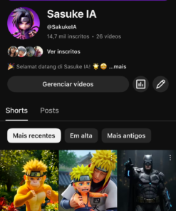 Canal com 14mil inscritos