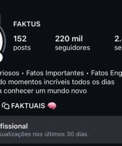220 MIL SEGUIDORES E MAIS DE 8 MILHÕES DE VIEWS! O MAIS ENGAJADO DO SITE.