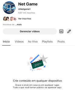 Canal jogos Online disponível, sem aviso e sem strike! 9,97 mil inscritos