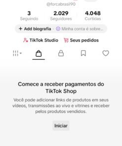 CONTA TIK TOK SHOP 2K seguidores
