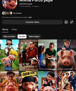 Canal do YouTube Anima porco | 78K Inscritos