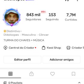 Conta Kwai 814K Seguidores e 7 milhões de curtidas