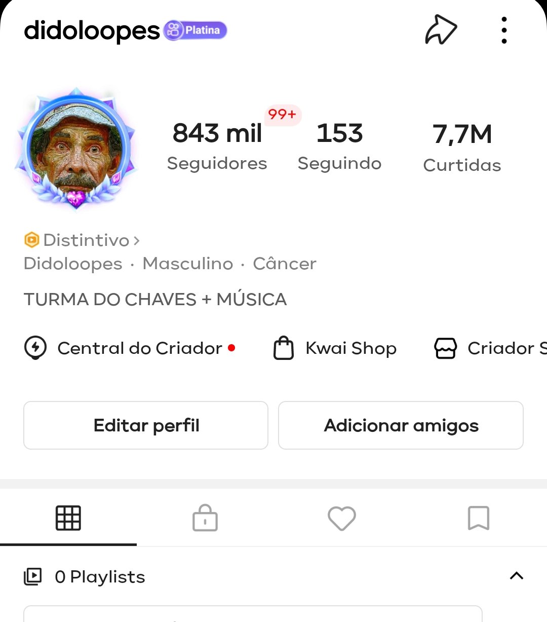 Screenshot_2026-01-19-06-39-26-942_com.kwai.video-edit Conta Kwai 814K Seguidores e 7 milhões de curtidas - TURMA DO CHAVES + MÚSICA - Imagem 1