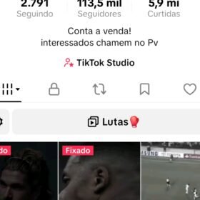 Conta Tiktok 100k