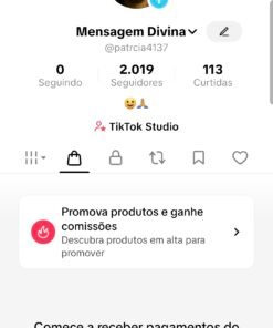 TIKTOK Shop Ativo (SEM DOCUMENTO) pronto pra configurar 2k seguidores