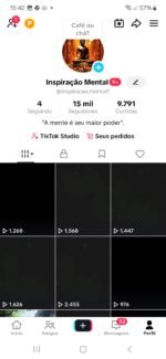 Conta do tiktok, 15,2 mil seguidores, monetizada. Pode solicitar tiktok shop, sem restrições