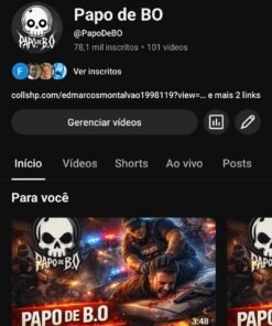 Canal de notícias, polícia em ação 78k de inscritos falta pouco pra atingir as visualização para monetizar.