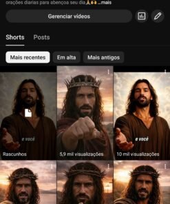 🔥 Canal religioso 9K | Público ativo | Shorts viralizando | Ótimo potencial