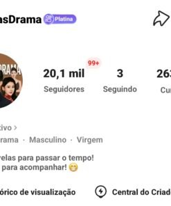 Conta Kwai 20mil seguidores
