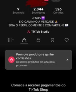 VENDO ESTÁ CONTA DO TIK TOK COM 2.K COM SHOP DOCUMENTO EM BRANCO