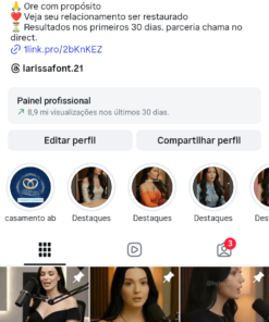 Conta no Instagram com mais de 100 k de seguidores orgânicos