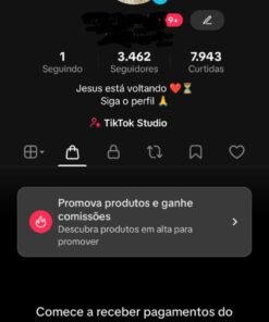 VENDO ESTÁ CONTA DO TIK TOK COM 3.4K COM SHOP DOCUMENTO EM BRANCO