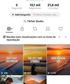 Tiktok monetizado nos EUA 10.1K Seguidores