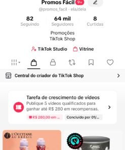 Conta tiktok 64k