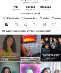 Conta no Tik Tok 52k pronta para monetizar