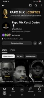 Canal no YouTube Dark 5,01 mil inscritos • 32 vídeos