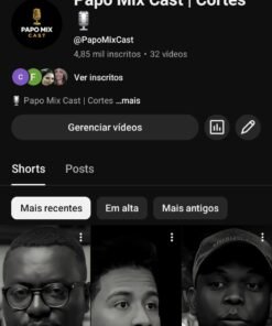 Canal no YouTube Dark 5,01 mil inscritos • 32 vídeos