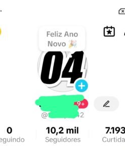 TIKTOK MONETIZADO DISPONÍVEL Seguidores: 10,2k