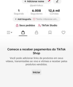 CONTA DO TIKTOK COM SHOP ATIVO +6K SEGUIDORES (PROMOVER ATIVO)