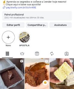 Perfil Instagram MONETIZADO nicho confeitaria com 65 Mil Seguidores
