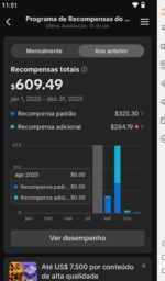 CONTA AMERICANA MONETIZADA COM 28,6K DE SEGUIDORES!! com mais 2k de reais sacados!! oferta única!! - Imagem 2