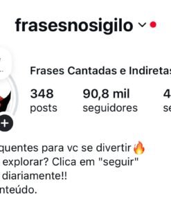 Conta Instagram de 90 mil indo para 100k