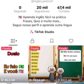 Perfil Tiktok - Inglês