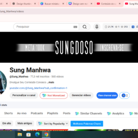 Vendo canal com 565 vídeos 77,3 mil inscritos 6.797.009 visualizações trabalho com este canal com vídeo Review para Afiliados Rankear muito bem! vídeos Com Mais de 207 mil Views . Canal Lucrativo. Tenho outros canais por isso a venda!
