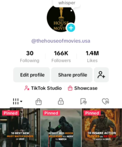 TikTok Gringo Monetizado +166k Seguidores