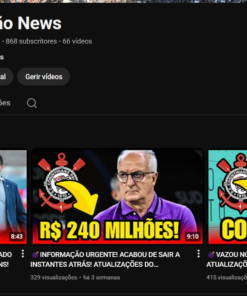 Canal de Notícias do Corinthians 868 inscritos reais 2,6k horas
