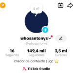 🔥 CONTA TIKTOK 149,4K SEGUIDORES | 3,5M CURTIDAS | MONETIZAÇÃO LIBERADA | ENGAJAMENTO ATIVO