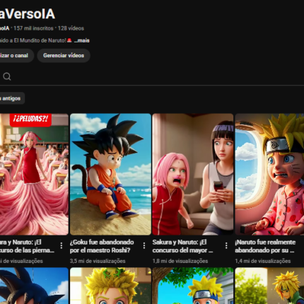 VENDO CANAL ESPANHOL DE 156K INSCRITOS