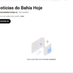 CANAL DO BAHIA com 960 Inscritos