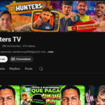 Hunter Tv Youtube Canal com 279k inscritos bem engajado, foi desmonetizado