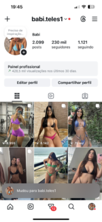 Musas Hot 230k, conta perfeita para publi, renda extra via direc 250 a 650 médio