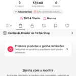 Conta do tik tok com 17k de seguidores!