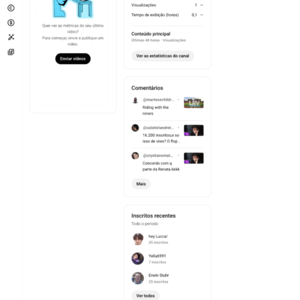 Conta Youtube com 12 mil inscrito Desmonetizado Disponível
